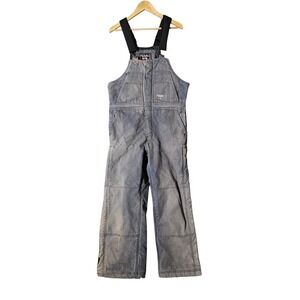 Walls Blizzard Pruf Bib Overalls Men Medium Gray Insulated Workwear Canvas